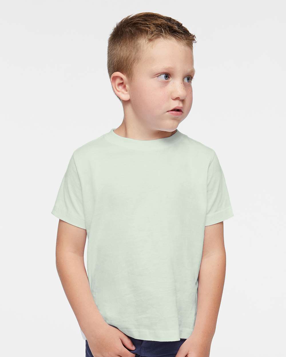 Toddler Fine Jersey Tee - OnModelFront - B31838143 - Honeydew