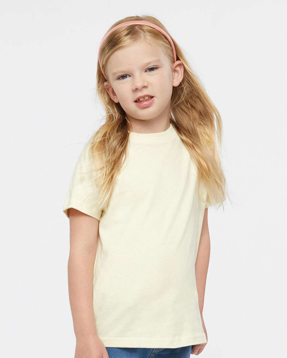 Toddler Fine Jersey Tee - OnModelFront - B31838233 - Natural