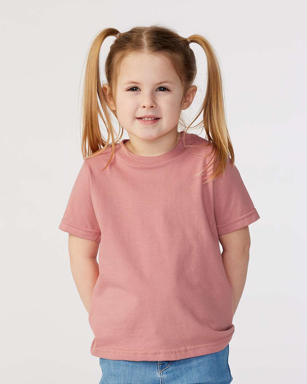 Toddler Fine Jersey Tee - OnModelFront - B31838333 - Mauvelous