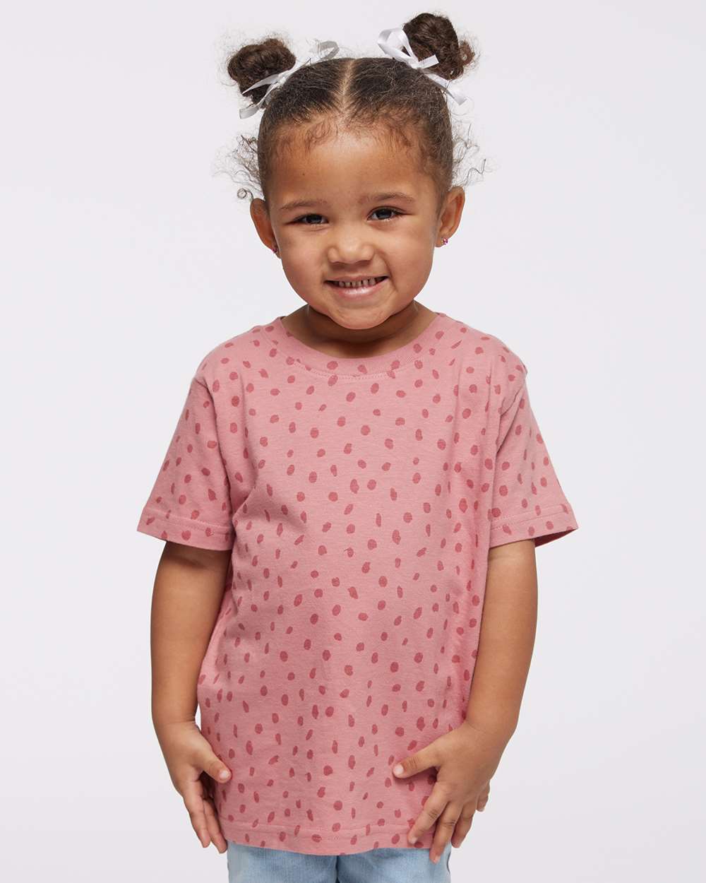 Toddler Fine Jersey Tee - OnModelFront - B31838393 - Mauvelous Spot