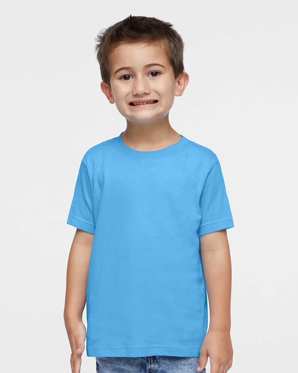 Toddler Fine Jersey Tee - OnModelFront - B31838623 - Aqua