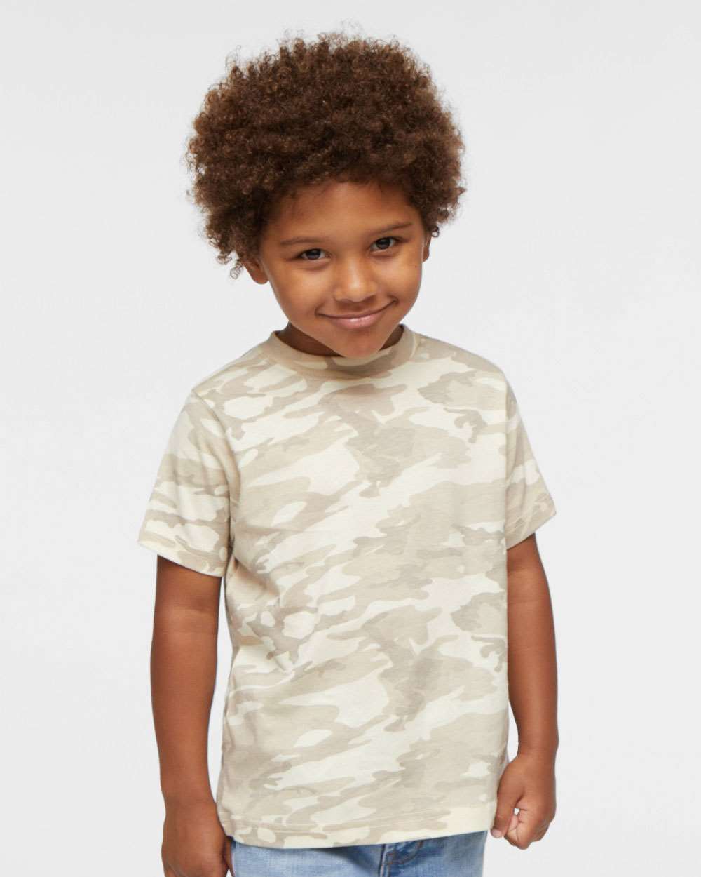 Toddler Fine Jersey Tee - OnModelFront - B31838723 - Natural Camo