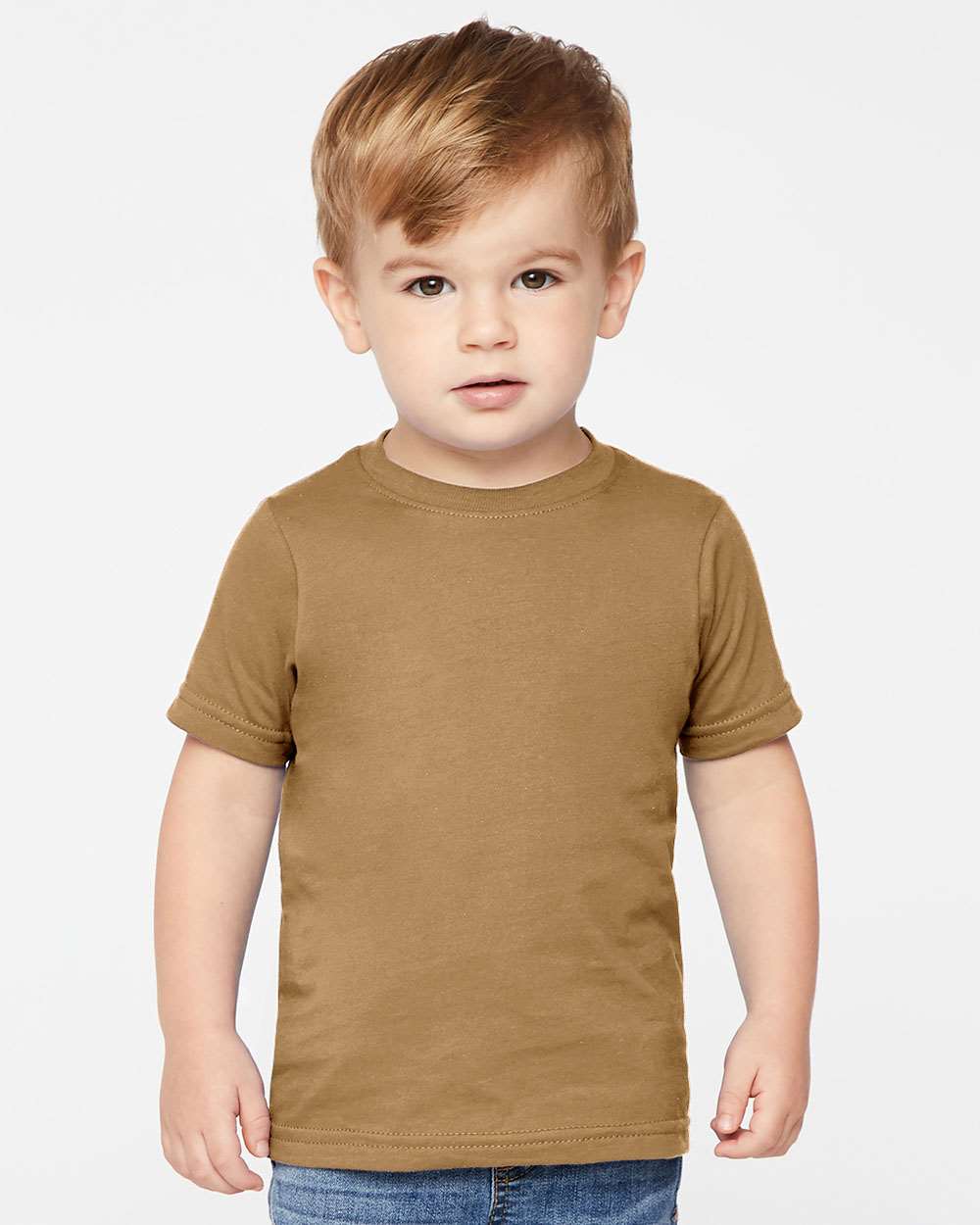 Toddler Fine Jersey Tee - OnModelFront - B31838873 - Coyote Brown