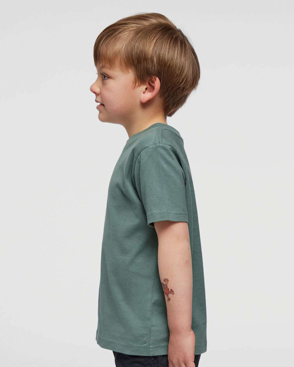 Toddler Fine Jersey Tee - OnModelSide - B31838573 - Basil
