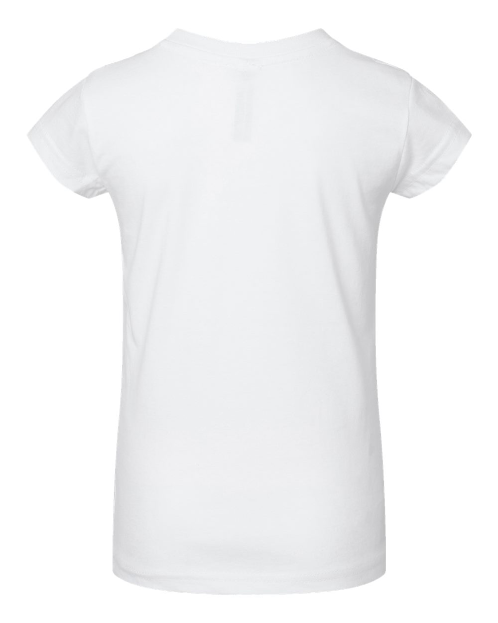 Toddler Girls Fine Jersey Tee - Back - B32038003 - White