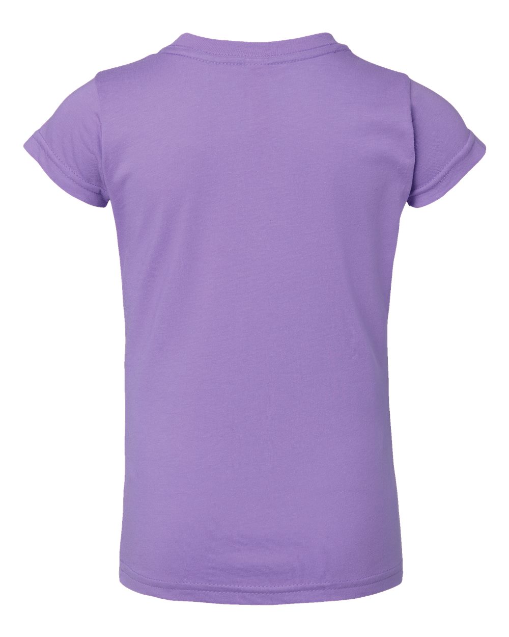 Toddler Girls Fine Jersey Tee - Back - B32038213 - Lavender