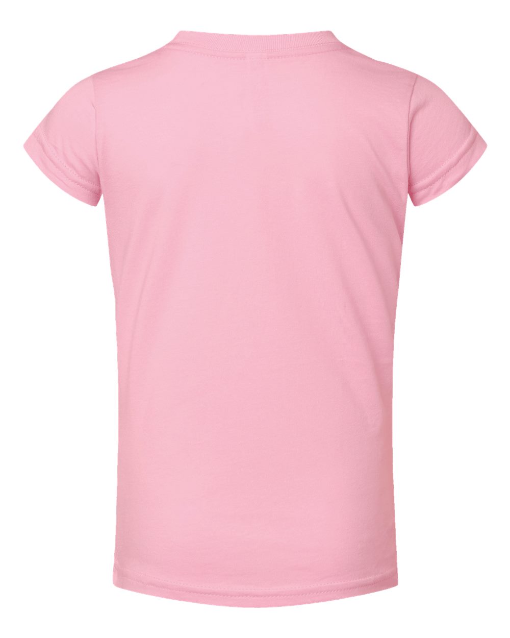 Toddler Girls Fine Jersey Tee - Back - B32038303 - Pink