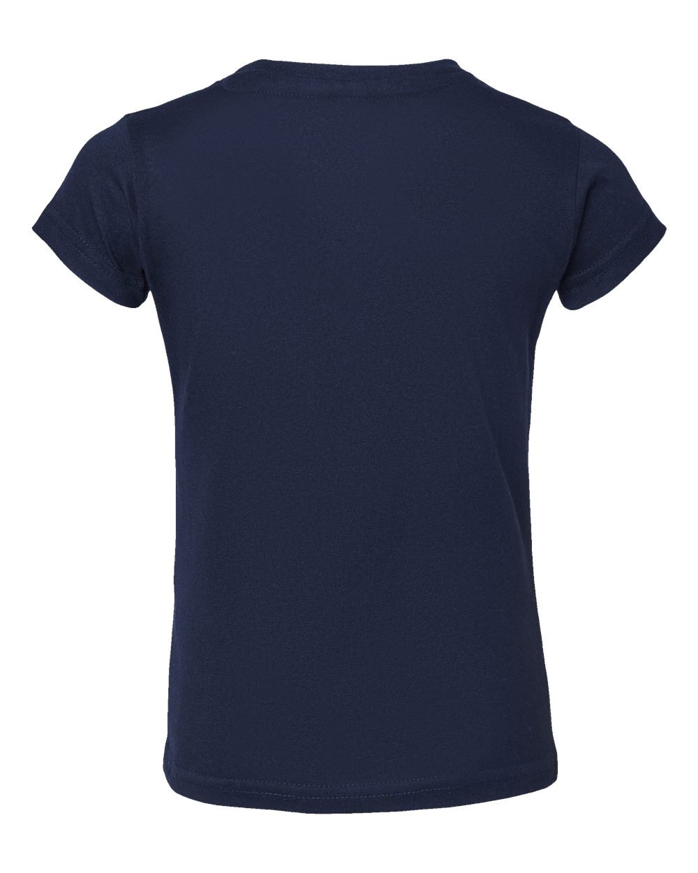 Toddler Girls Fine Jersey Tee - Back - B32038653 - Navy