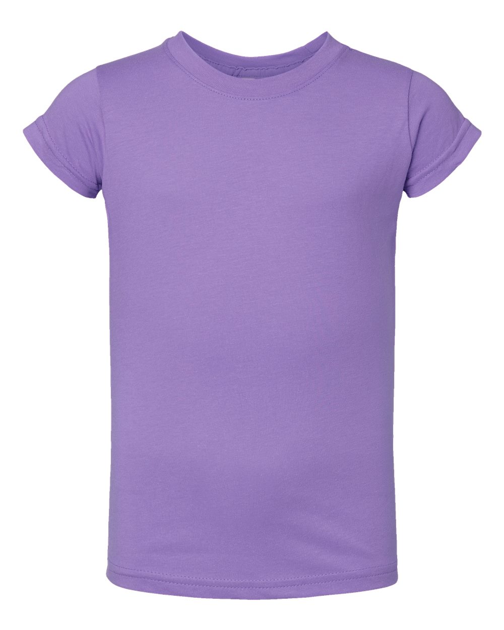 Toddler Girls Fine Jersey Tee - Front - B32038213 - Lavender