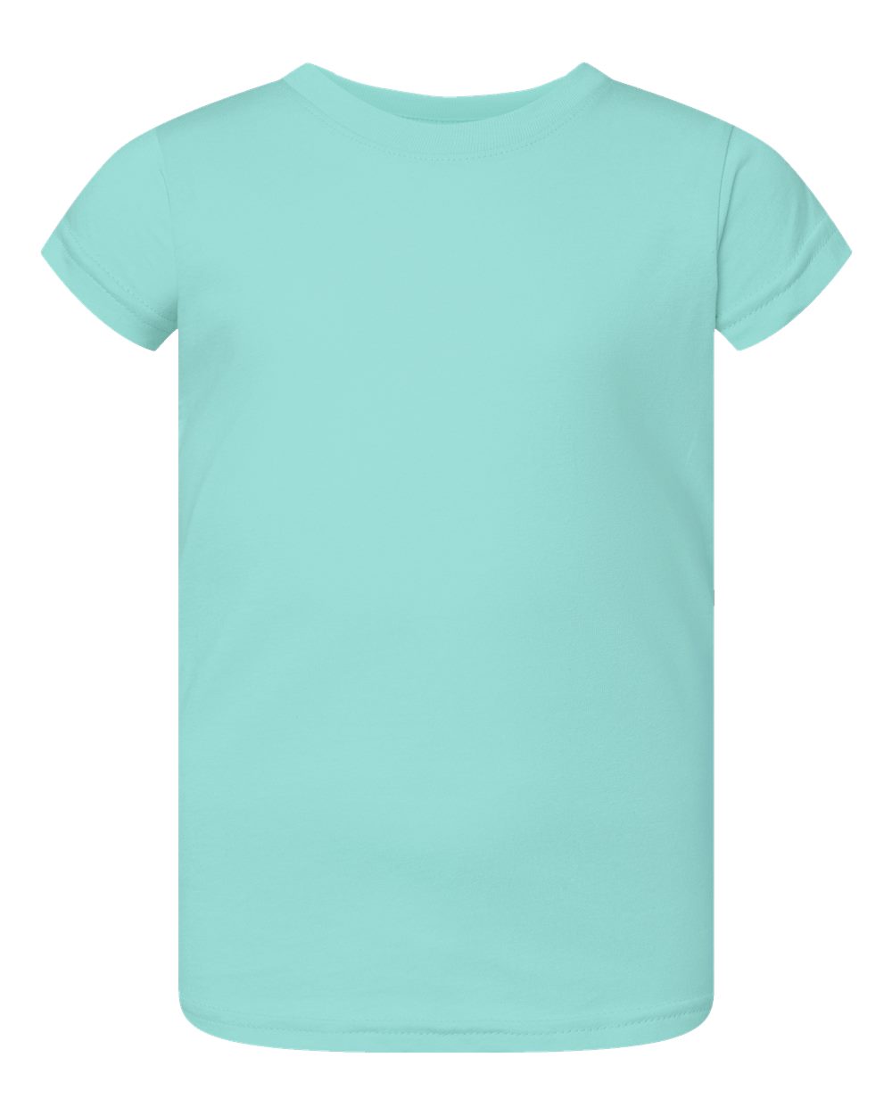 Toddler Girls Fine Jersey Tee - Front - B32038384 - Chill