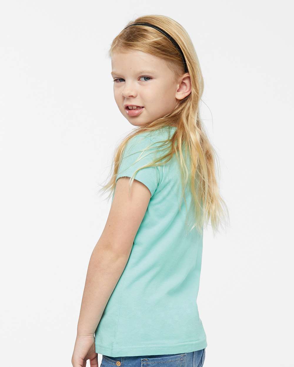 Toddler Girls Fine Jersey Tee - OnModelSide - B32038384 - Chill