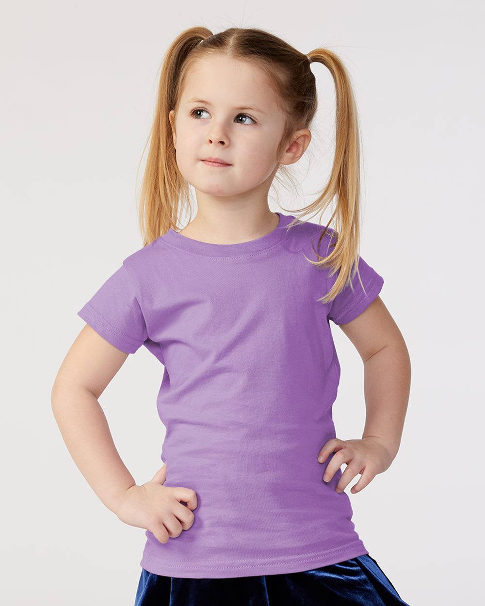 Toddler Girls Fine Jersey Tee - styleImage