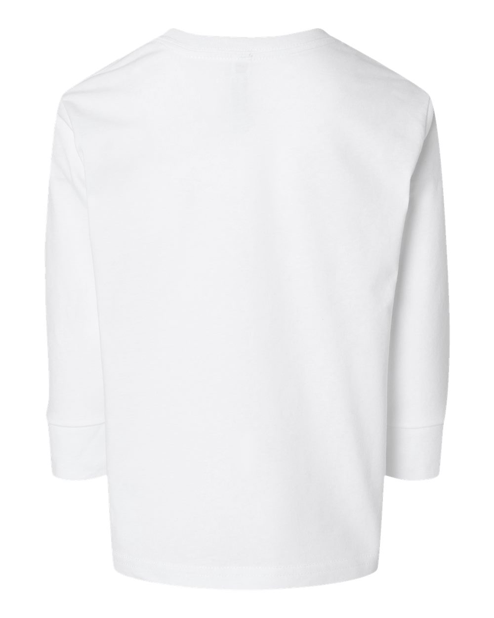 Toddler Fine Jersey Long Sleeve Tee - Back - B24638002 - White