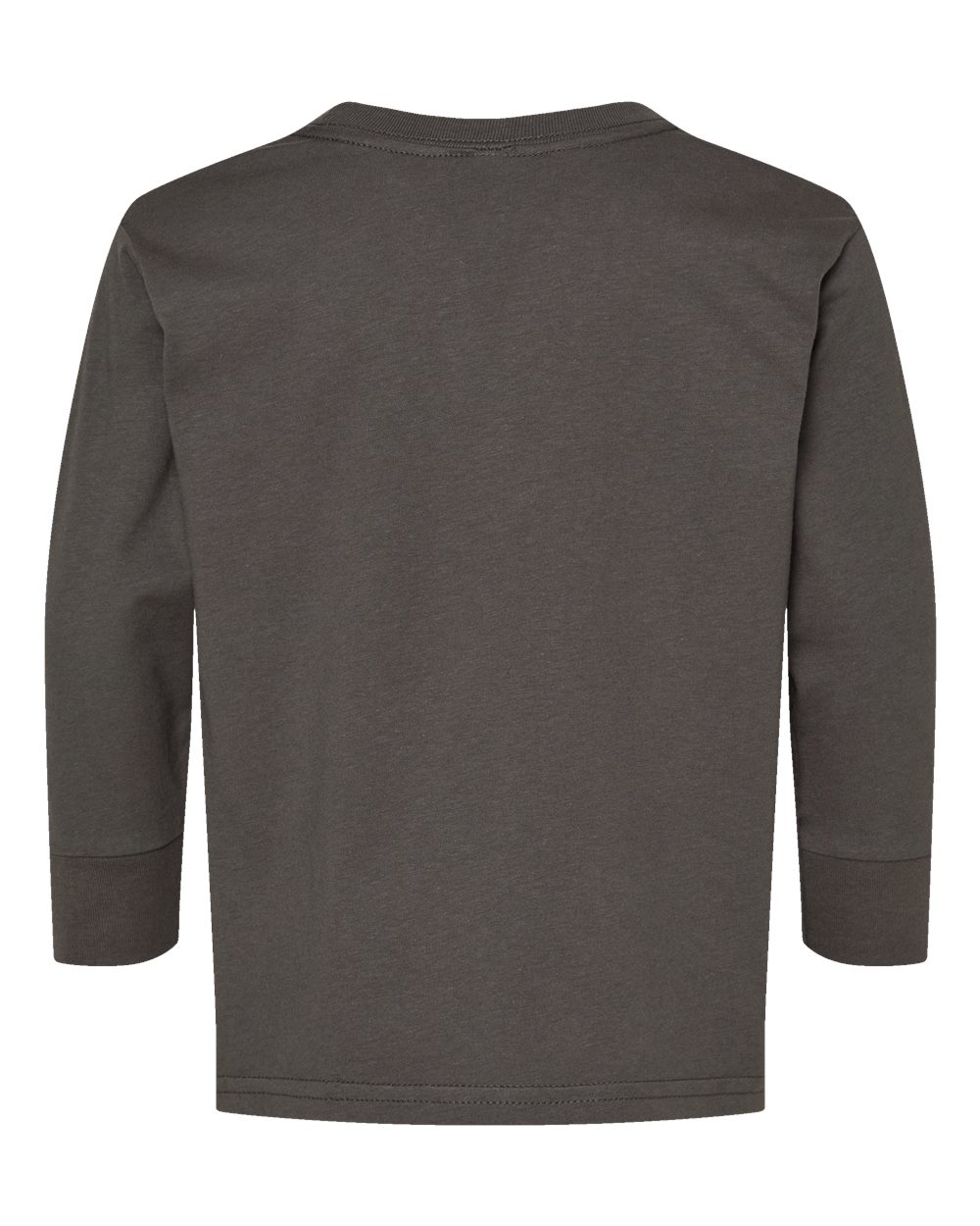 Toddler Fine Jersey Long Sleeve Tee - Back - B24638092 - Charcoal