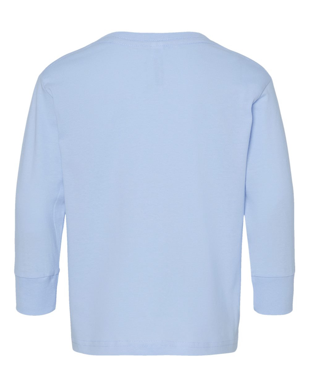 Toddler Fine Jersey Long Sleeve Tee - Back - B24638252 - Light Blue