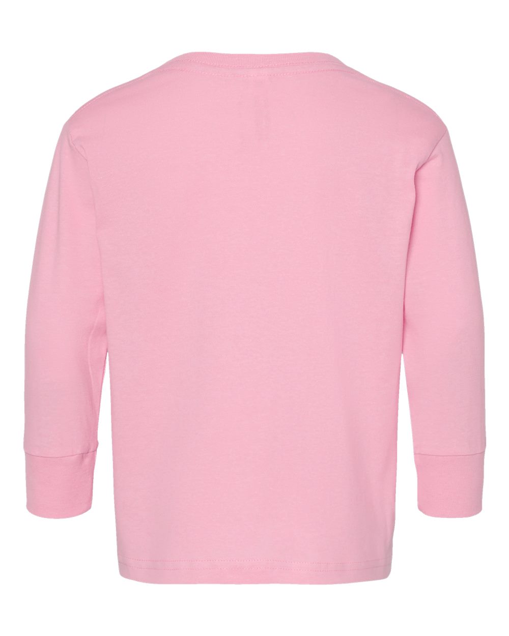 Toddler Fine Jersey Long Sleeve Tee - Back - B24638302 - Pink