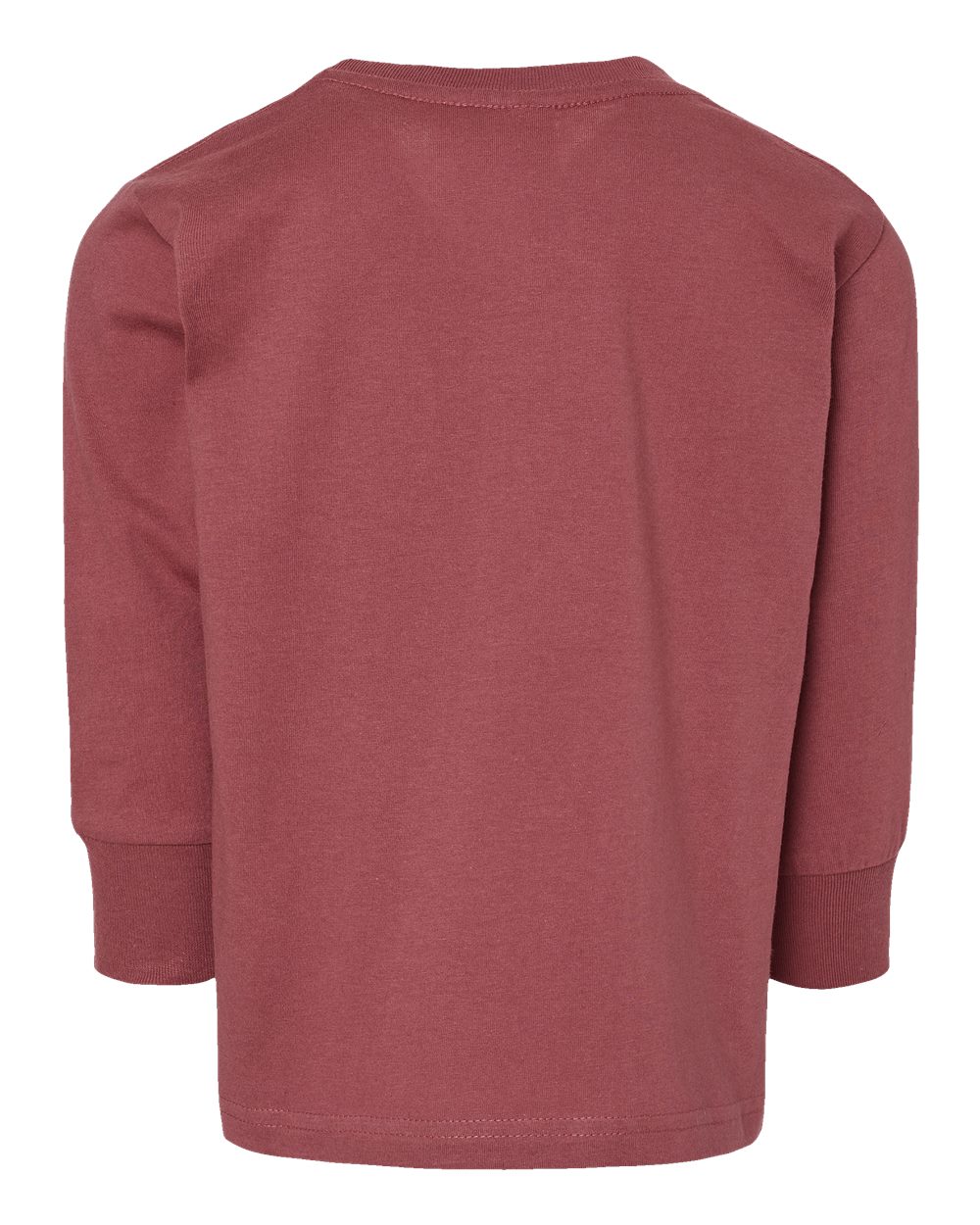 Toddler Fine Jersey Long Sleeve Tee - Back - B24638532 - Rouge