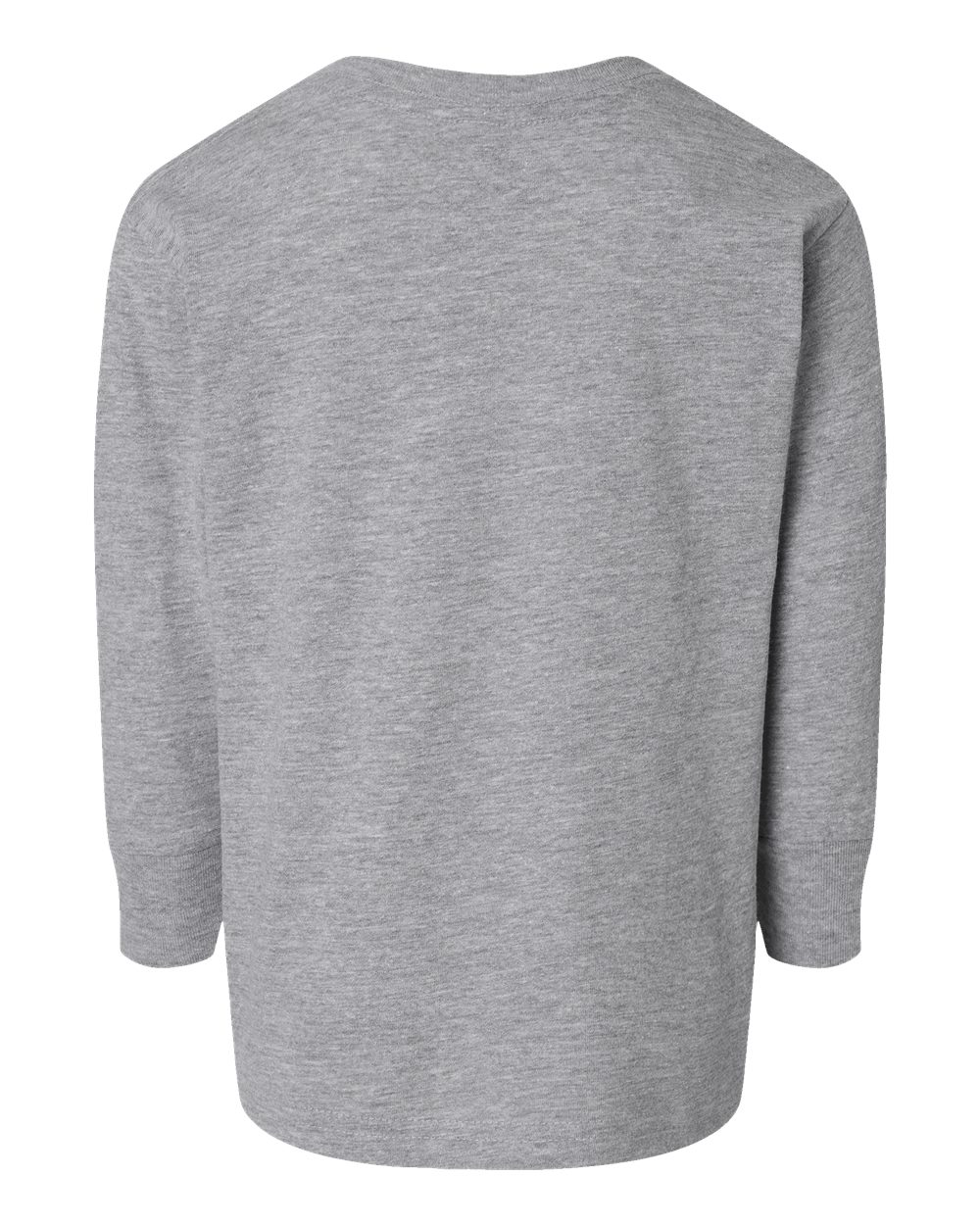 Toddler Fine Jersey Long Sleeve Tee - Back - B24638582 - Heather