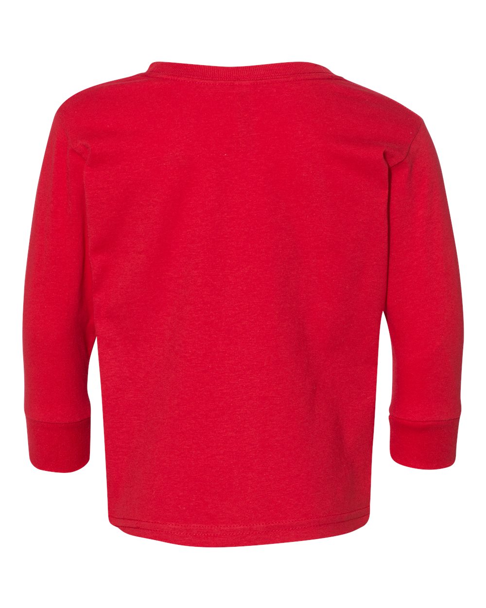 Toddler Fine Jersey Long Sleeve Tee - Back - B24638702 - Red