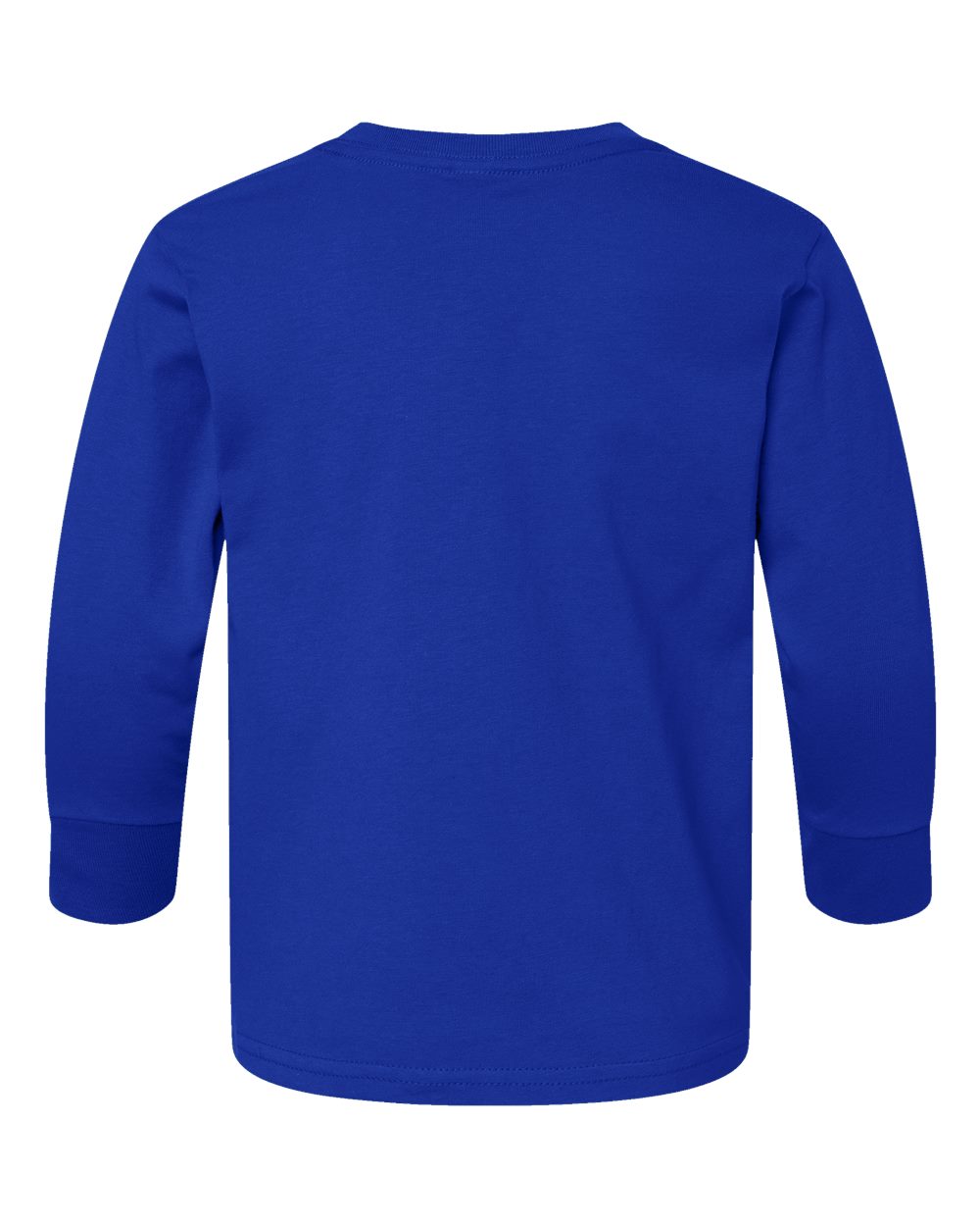 Toddler Fine Jersey Long Sleeve Tee - Back - B24638752 - Royal