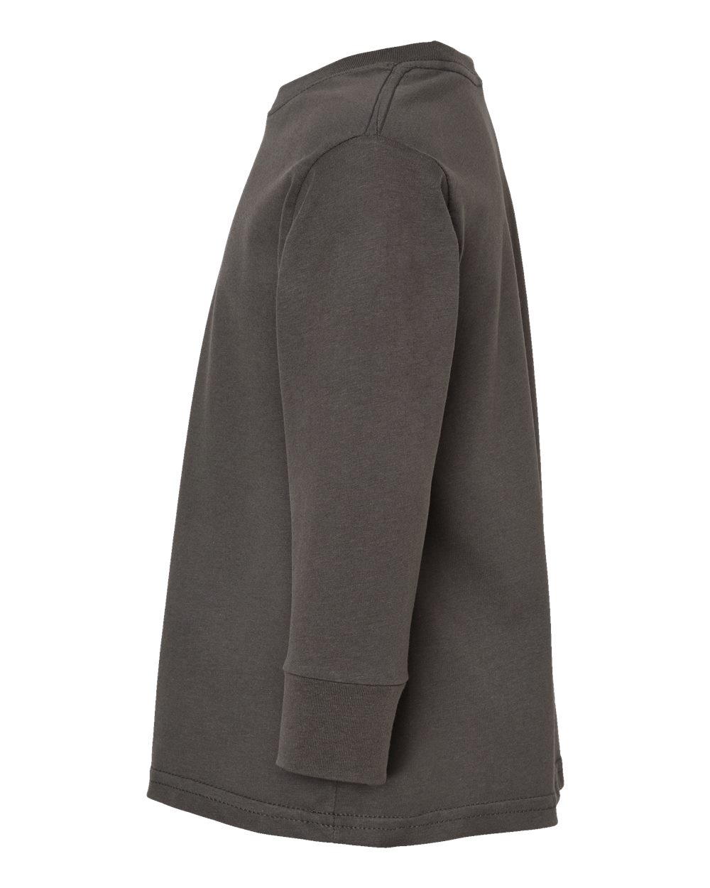 Toddler Fine Jersey Long Sleeve Tee - DirectSide - B24638092 - Charcoal
