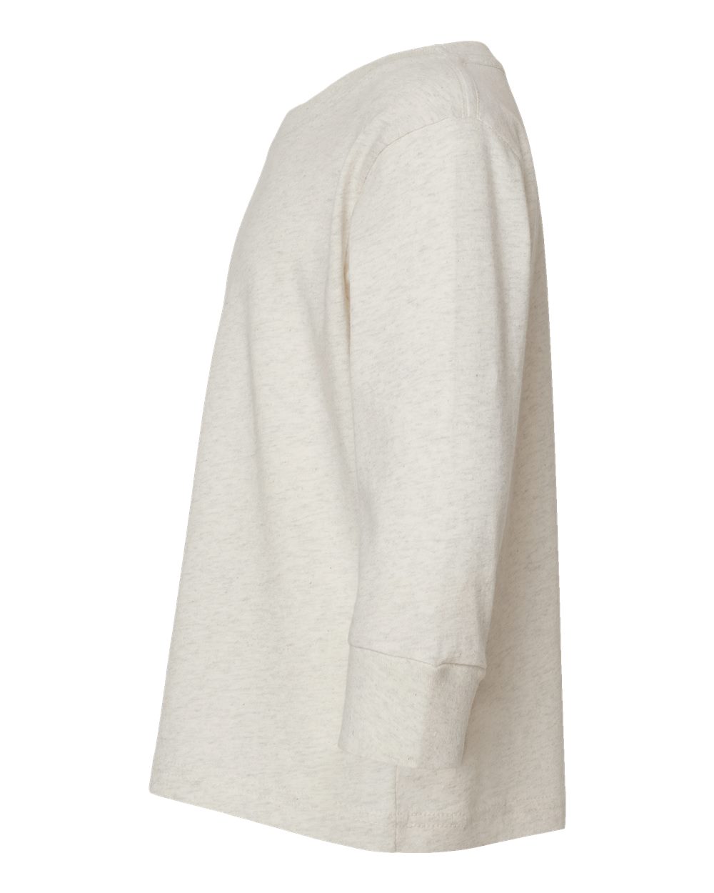 Toddler Fine Jersey Long Sleeve Tee - DirectSide - B24638242 - Natural Heather