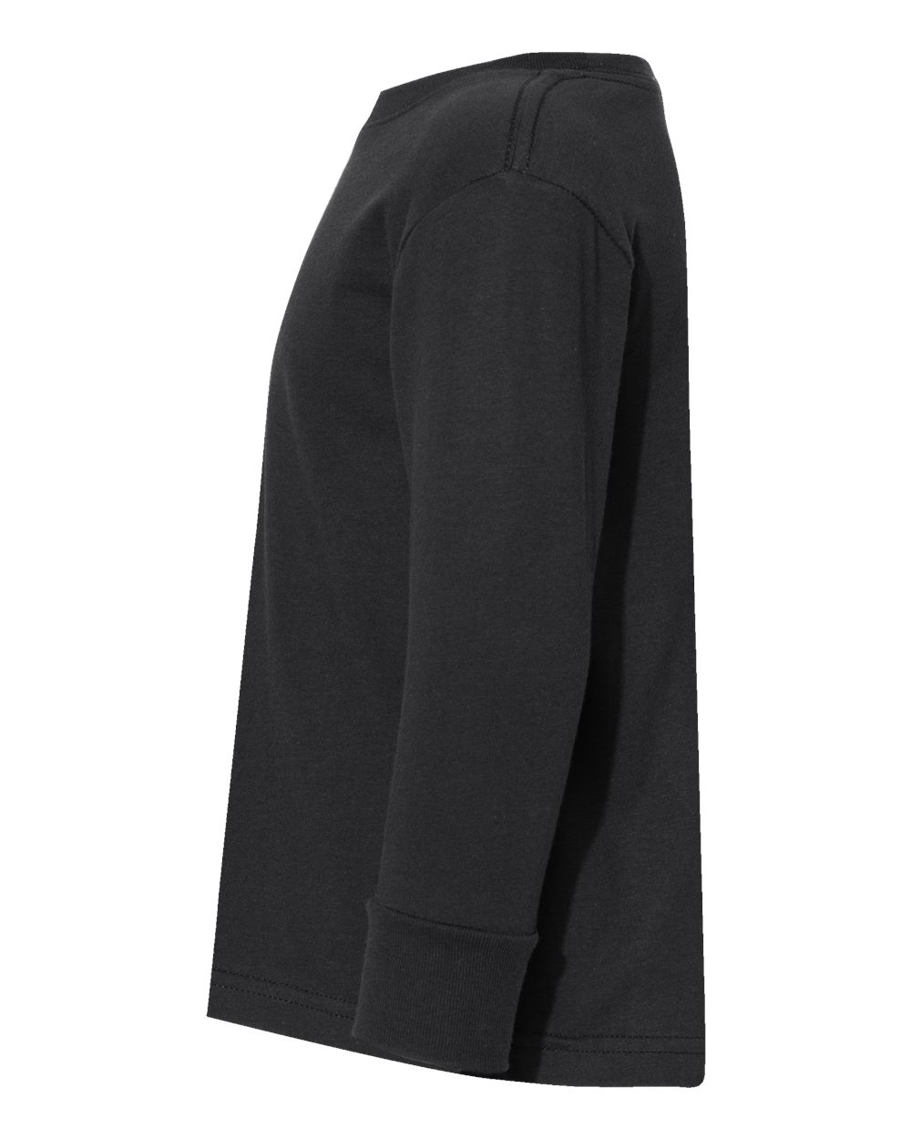 Toddler Fine Jersey Long Sleeve Tee - DirectSide - B24638502 - Black