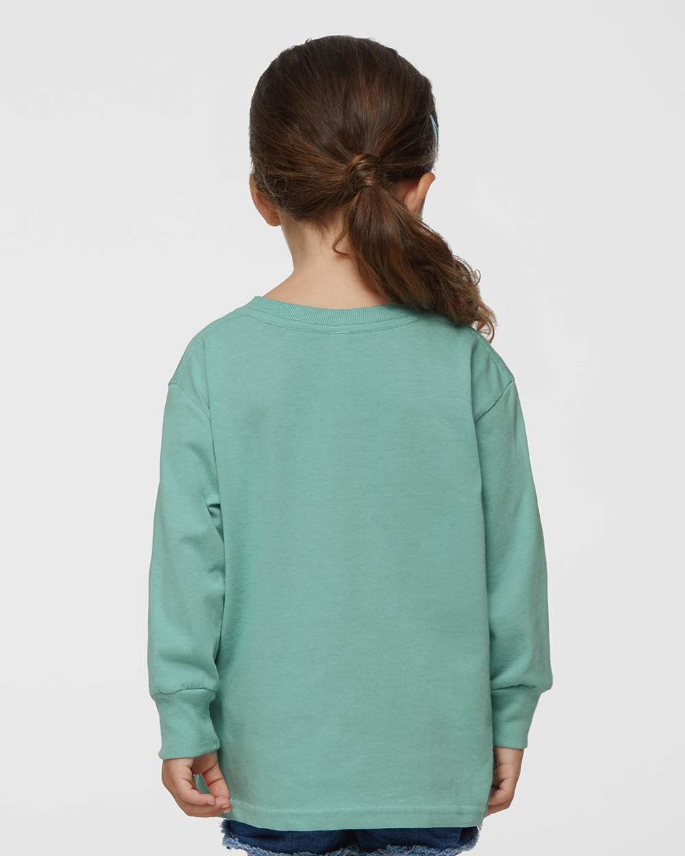 Toddler Fine Jersey Long Sleeve Tee - OnModelBack - B24638332 - Saltwater