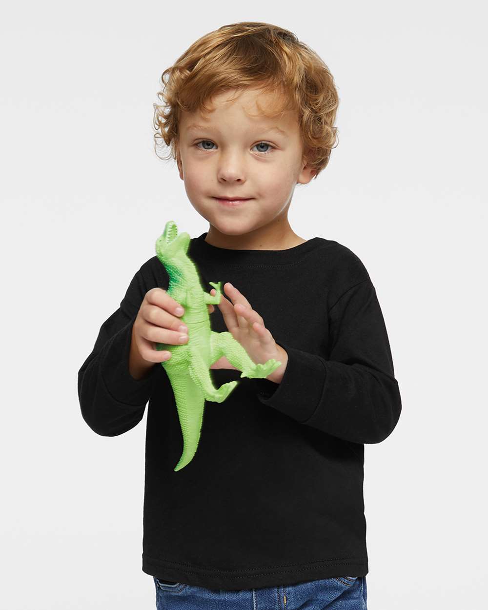 Toddler Fine Jersey Long Sleeve Tee - OnModelFront - B24638502 - Black