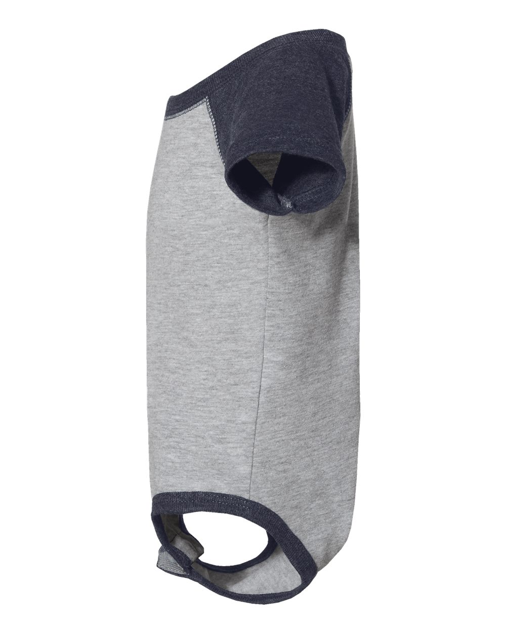 Infant Baseball Fine Jersey Bodysuit - DirectSide - B30538651 - Vintage Heather/ Vintage Navy