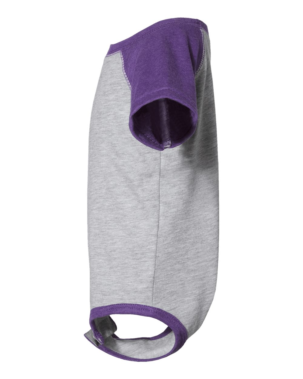 Infant Baseball Fine Jersey Bodysuit - DirectSide - B30538671 - Vintage Heather/ Vintage Purple