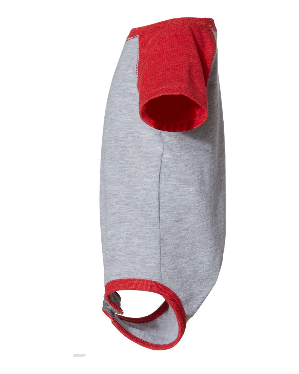 Infant Baseball Fine Jersey Bodysuit - DirectSide - B30538701 - Vintage Heather/ Vintage Red