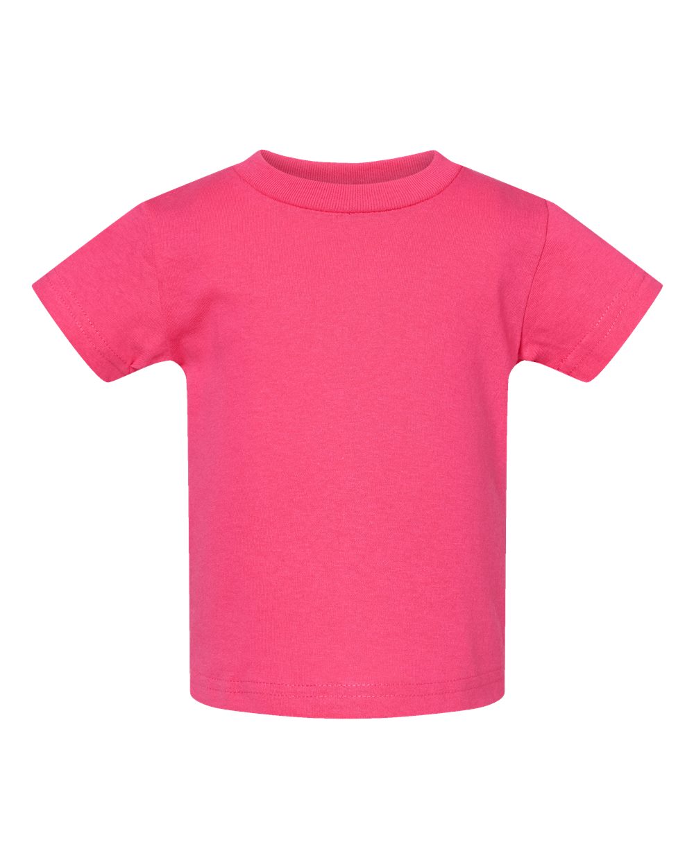 Infant Cotton Jersey Tee - Front - B30038312 - Hot Pink
