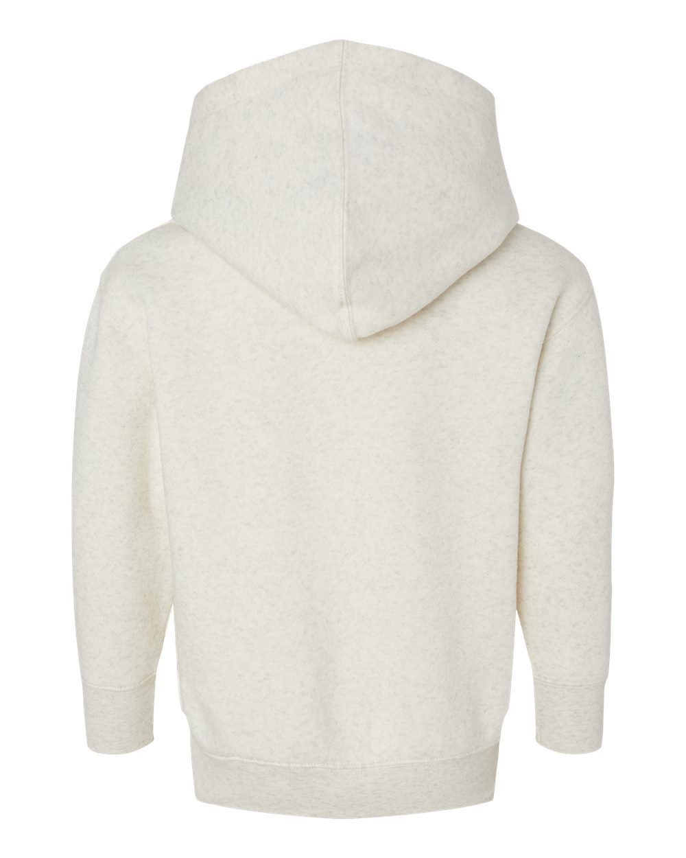 Toddler Pullover Fleece Hoodie - Back - B32238243 - Natural Heather