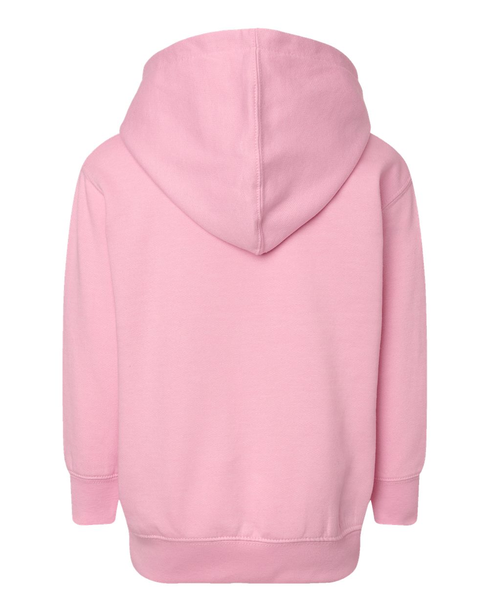 Toddler Pullover Fleece Hoodie - Back - B32238303 - Pink