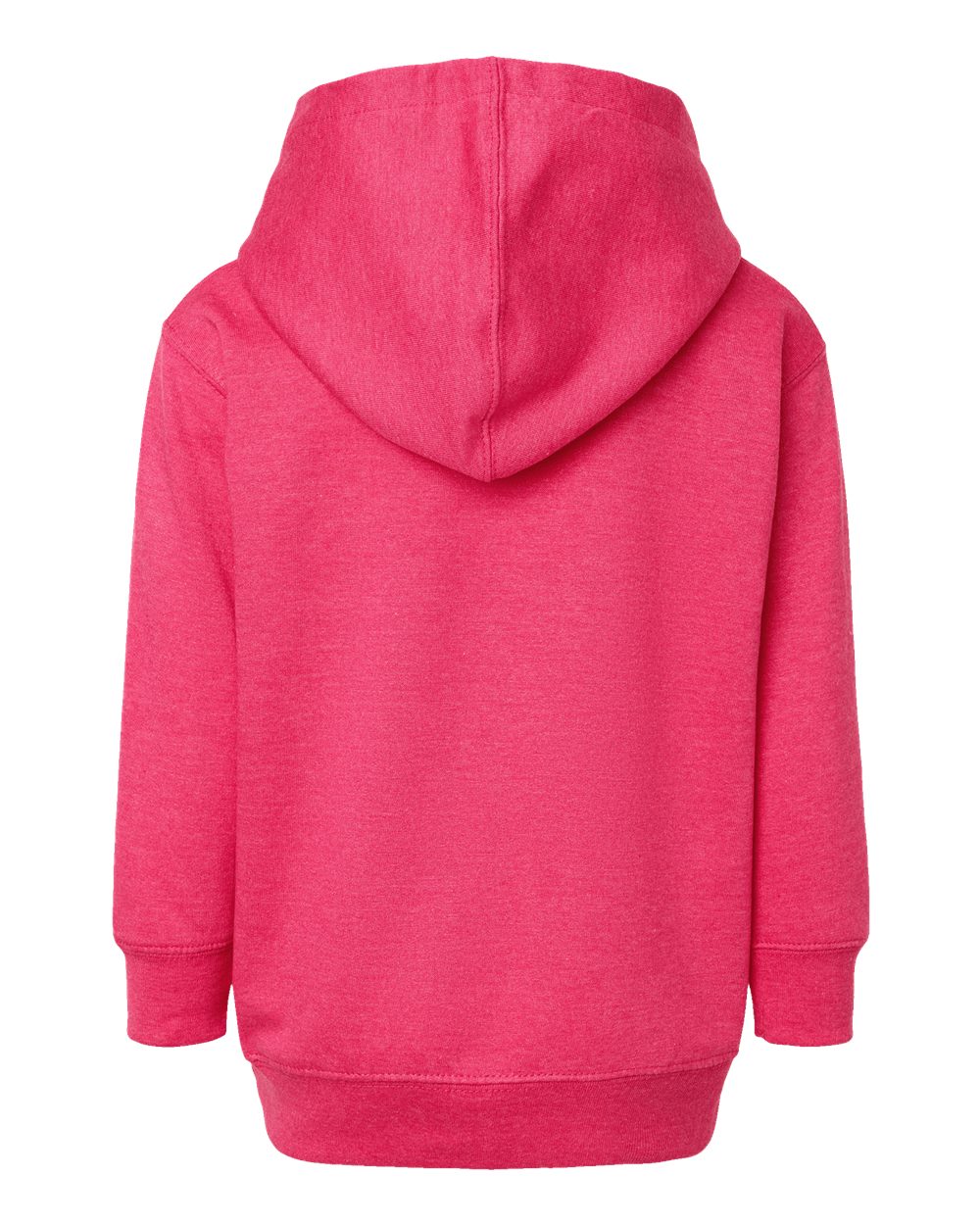 Toddler Pullover Fleece Hoodie - Back - B32238313 - Vintage Hot Pink