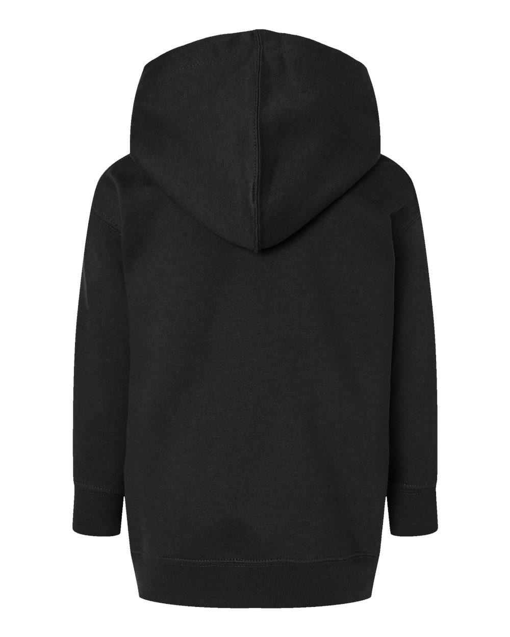 Toddler Pullover Fleece Hoodie - Back - B32238503 - Black