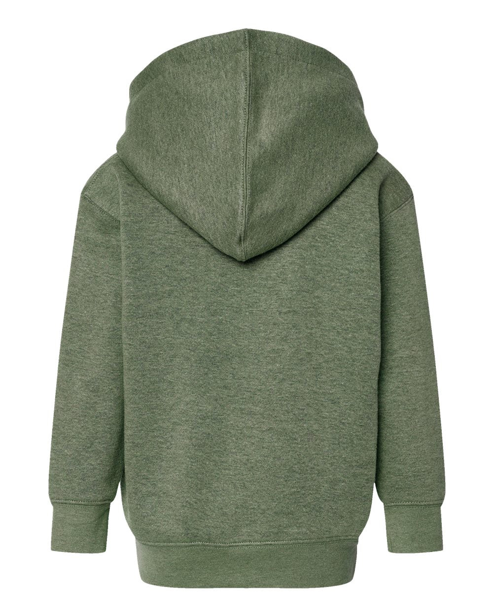 Toddler Pullover Fleece Hoodie - Back - B32238523 - Bamboo Blackout
