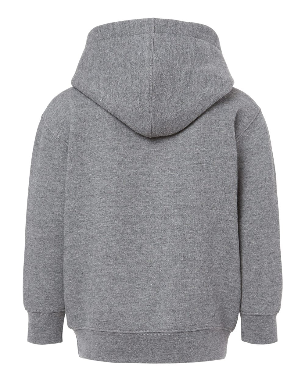 Toddler Pullover Fleece Hoodie - Back - B32238573 - Granite Heather