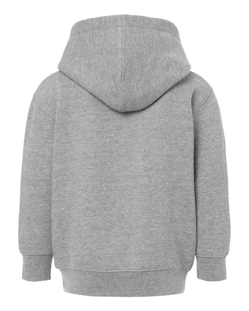 Toddler Pullover Fleece Hoodie - Back - B32238583 - Heather