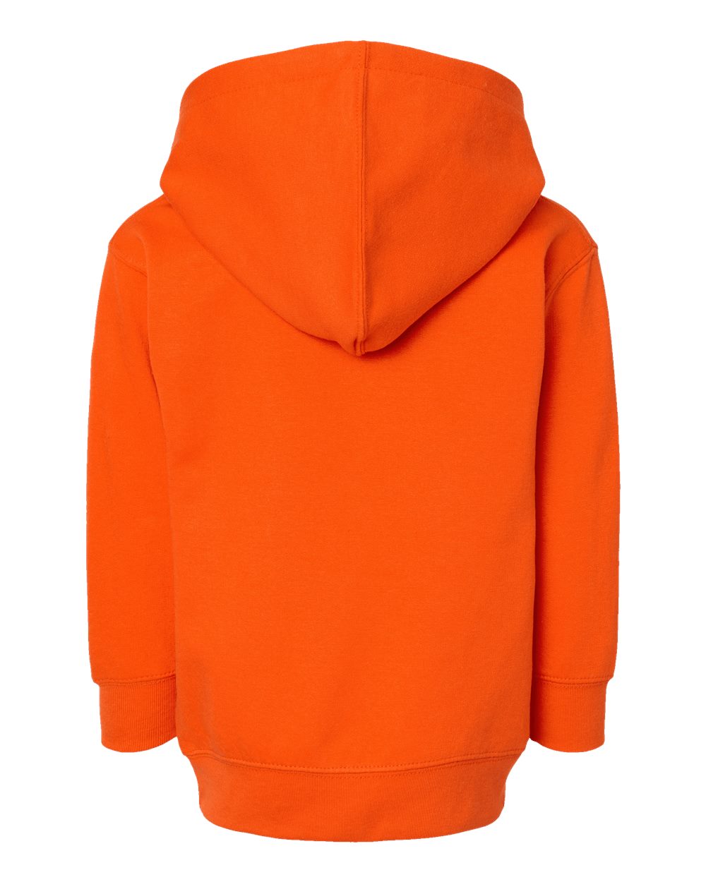 Toddler Pullover Fleece Hoodie - Back - B32238663 - Orange