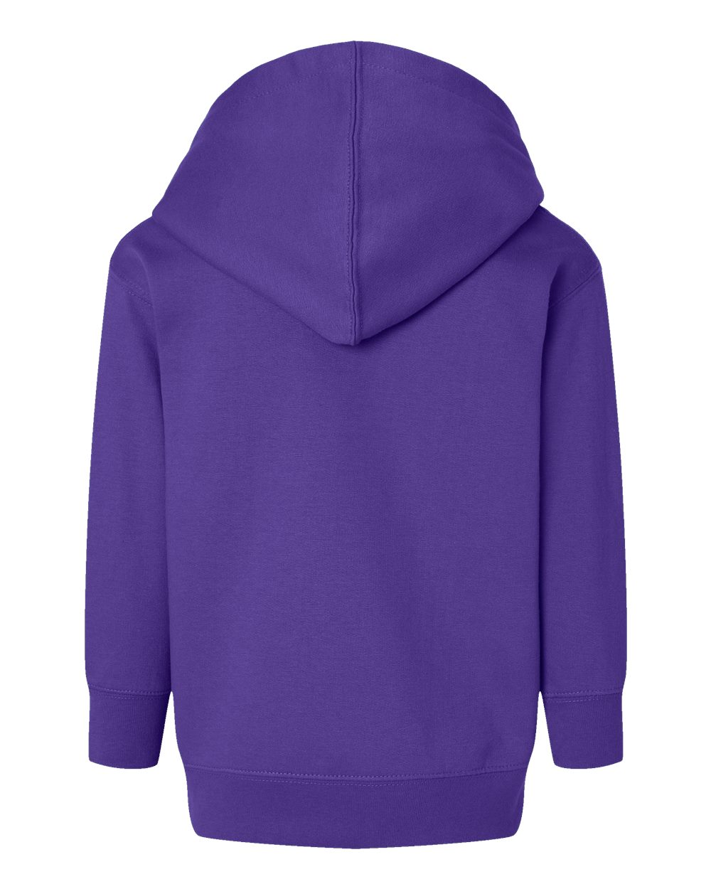 Toddler Pullover Fleece Hoodie - Back - B32238673 - Purple
