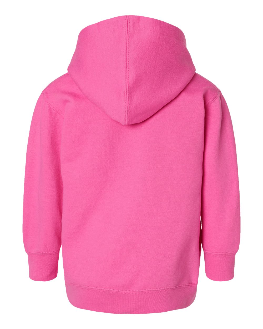 Toddler Pullover Fleece Hoodie - Back - B32238693 - Raspberry