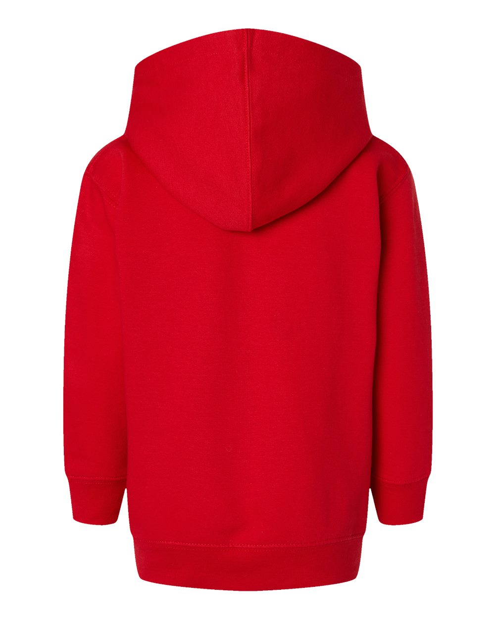 Toddler Pullover Fleece Hoodie - Back - B32238703 - Red