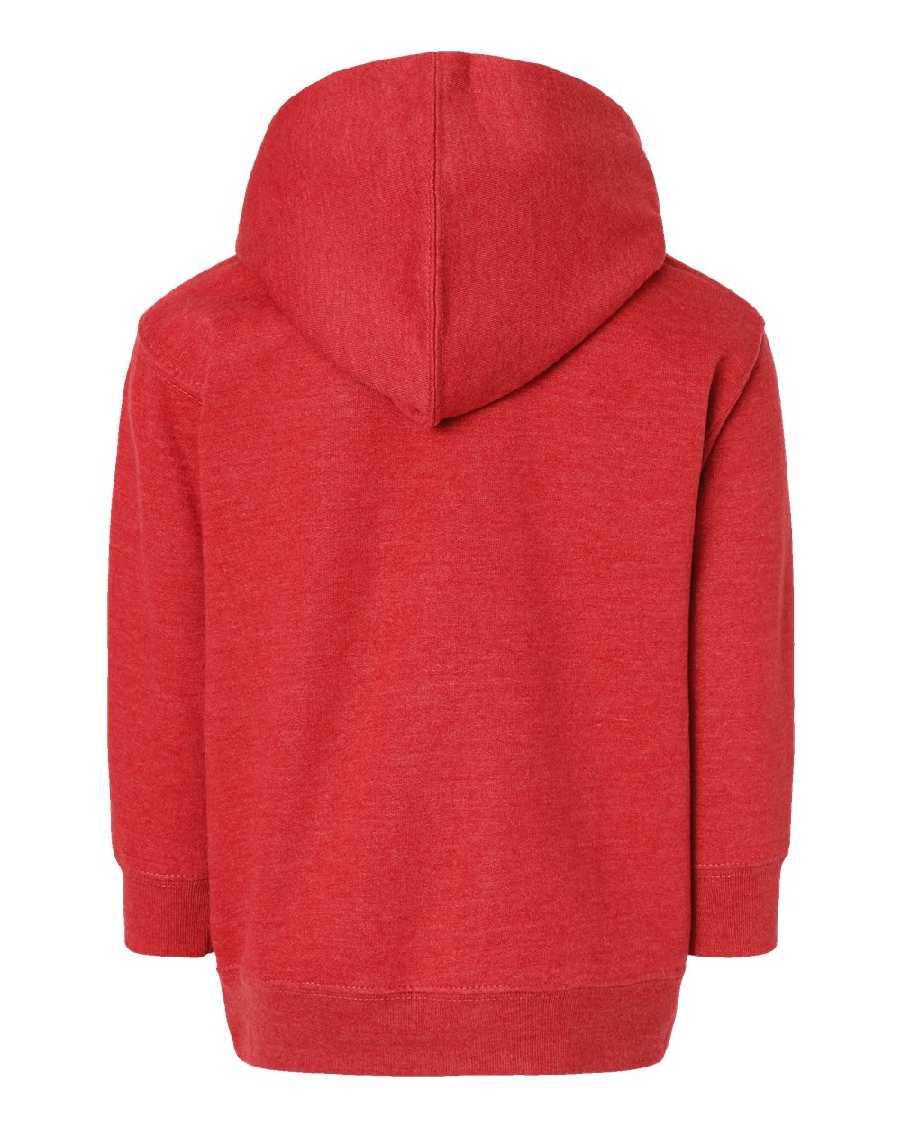 Toddler Pullover Fleece Hoodie - Back - B32238713 - Vintage Red