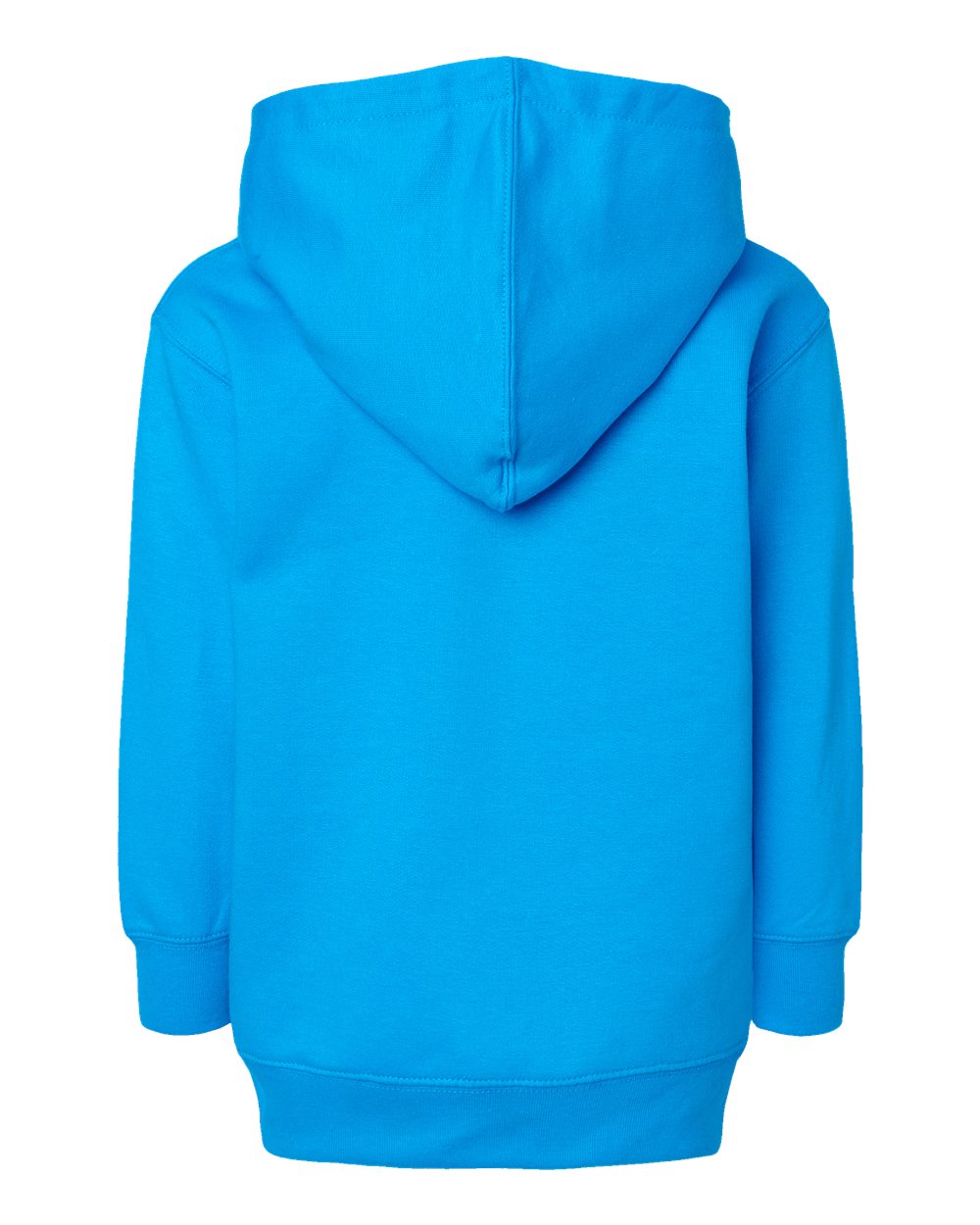 Toddler Pullover Fleece Hoodie - Back - B32238783 - Turquoise