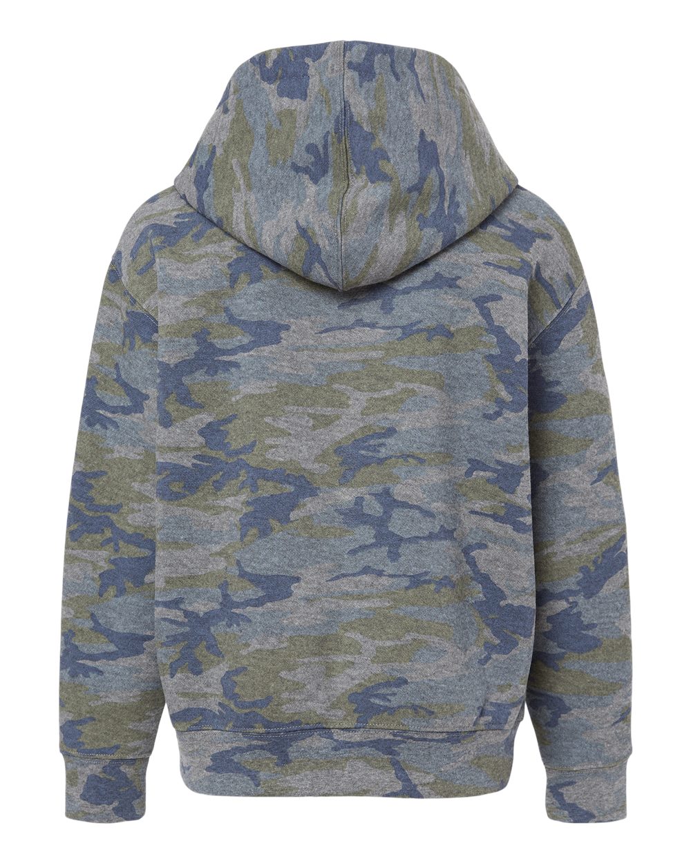 Toddler Pullover Fleece Hoodie - Back - B32238983 - Vintage Camo