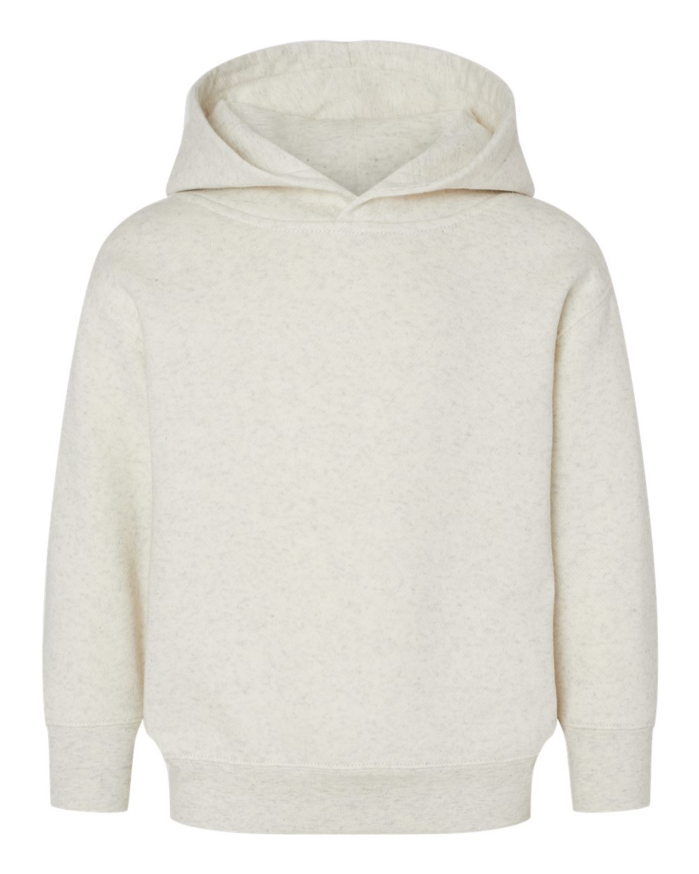 Toddler Pullover Fleece Hoodie - Front - B32238243 - Natural Heather