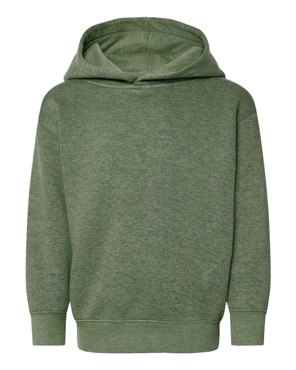 Toddler Pullover Fleece Hoodie - Front - B32238523 - Bamboo Blackout