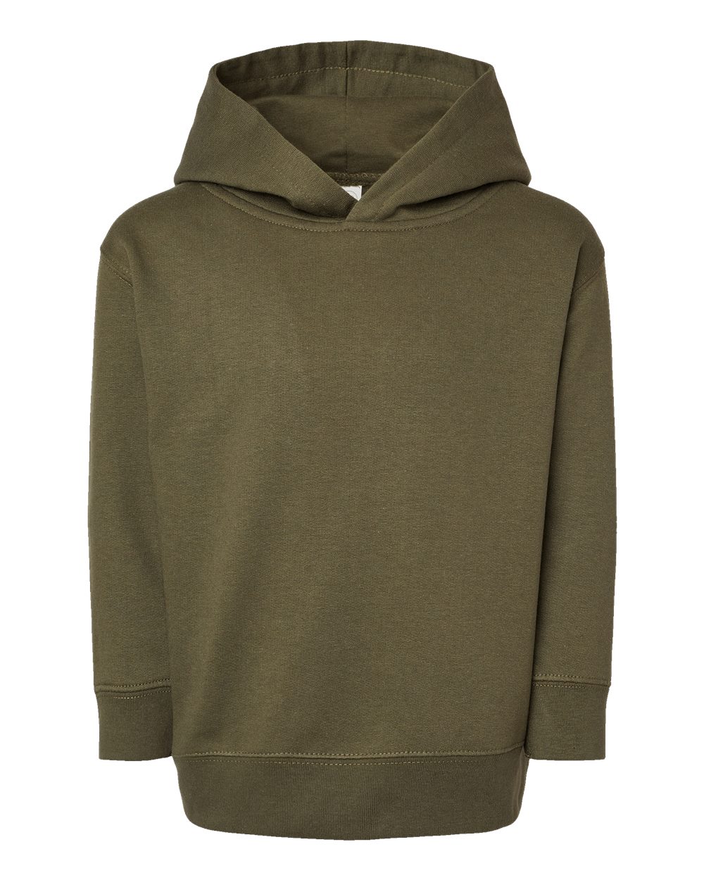 Toddler Pullover Fleece Hoodie - Front - B32238543 - Military Green